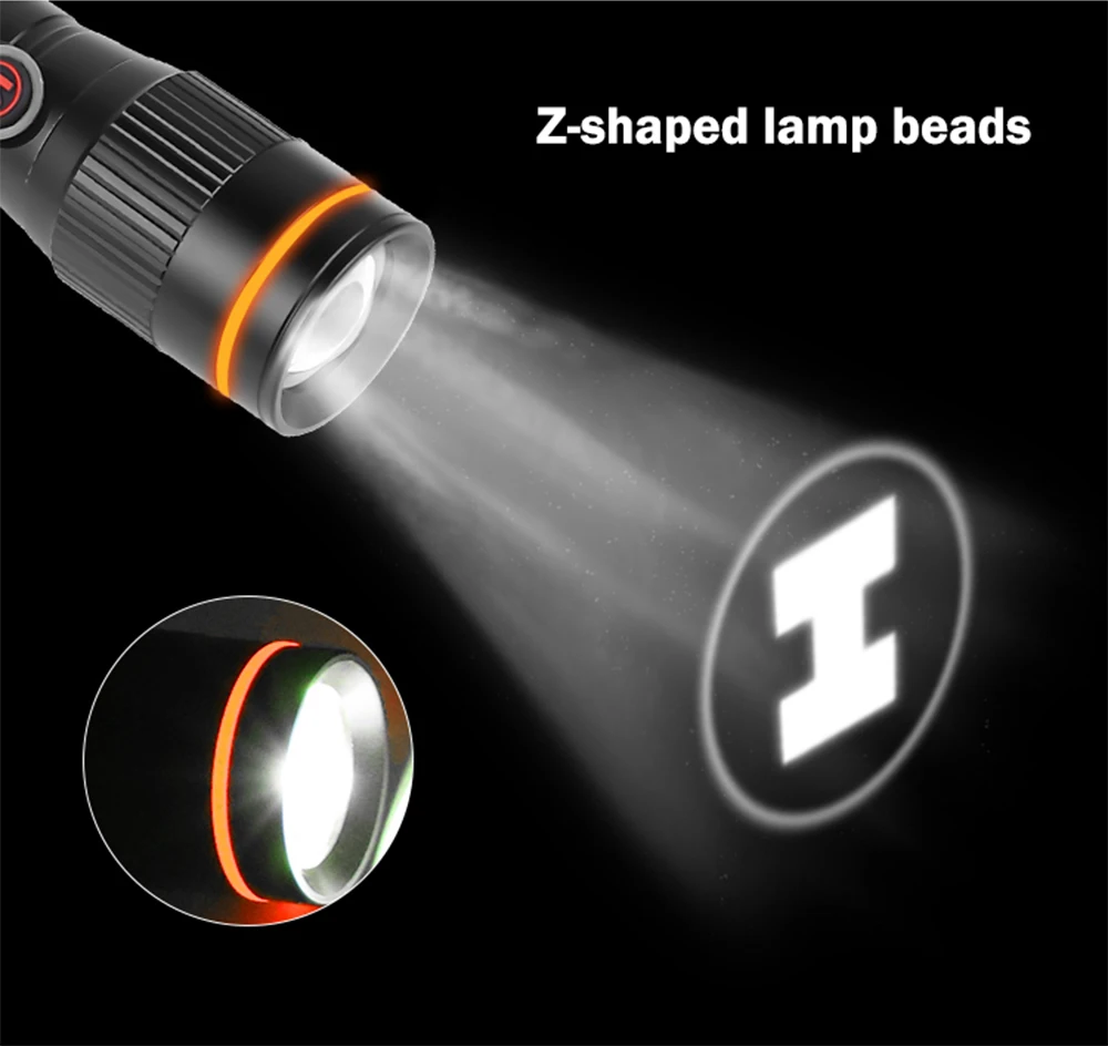 Многофункциональный тактический фонарь 18650 OSRAM P8 светодиодный фонарик с тремя режимами зарядки usb масштабируемый светодиодный перезаряжаемый фонарик