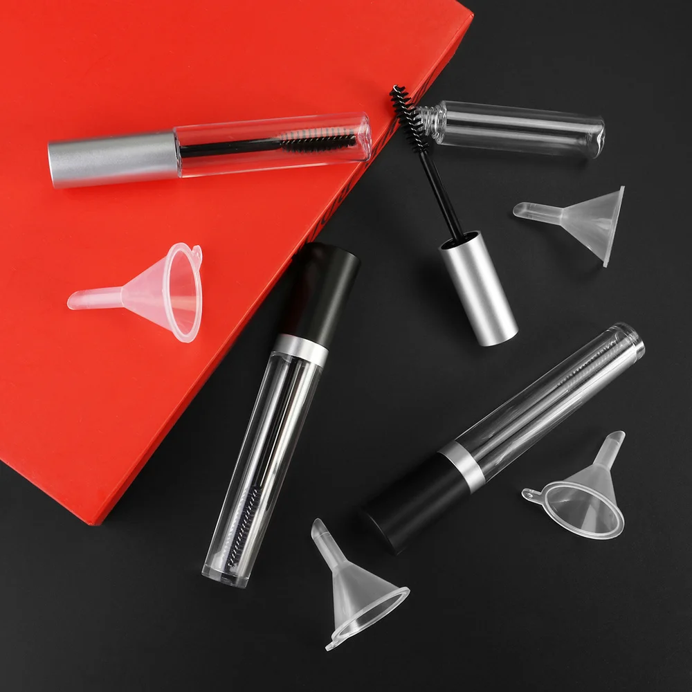 

2pcs 7.5ml Empty Mascara Tube & 2pcs 10ml Empty Mascara Tube & 4pcs Funnels for Castor Oil & 4pcs Dropper