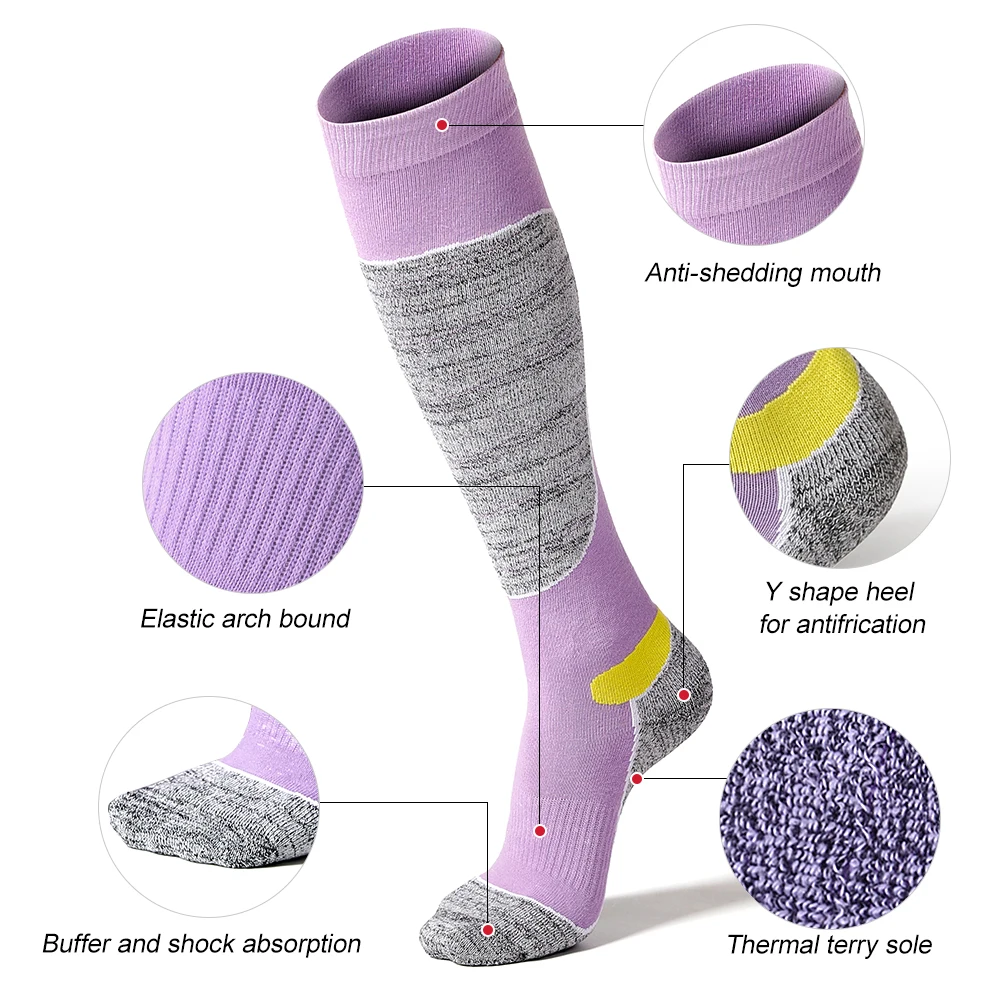 3 пары уличных спортивных носков зимние махровые теплые чулки для мужчин и женщин