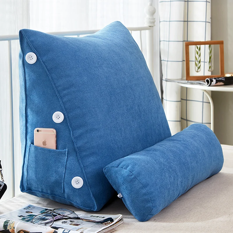Nordic Household Triangle Sofa Cushion Korea Velvet Head Pillow Meditation Chair Pad Cloud Cuscini Divano Gift FK035 | Дом и сад