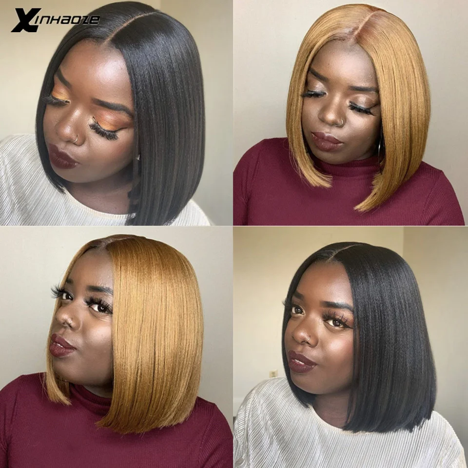 13X4 Мёд блондинка Синтетические волосы на кружеве парики из натуральных волос