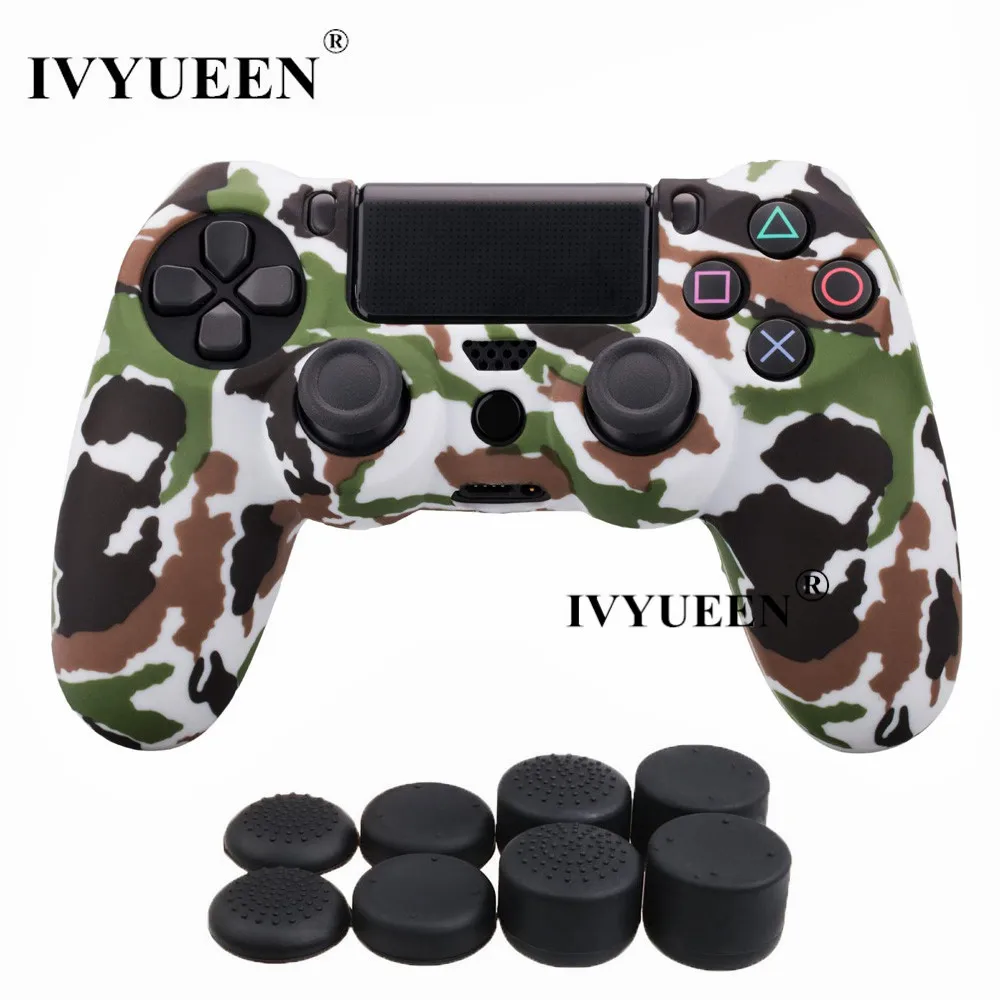 Силиконовый защитный чехол IVYUEEN для sony Dualshock 4 PS4 DS4 Pro Slim с 8 аналоговыми джойстиками