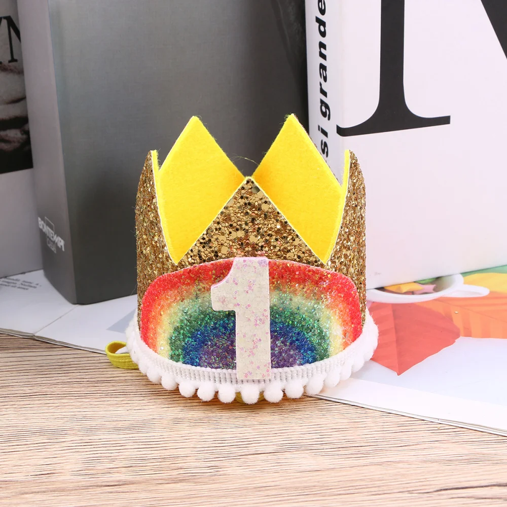 1 шт. головной убор для первого дня рождения|Шляпы вечеринок| |