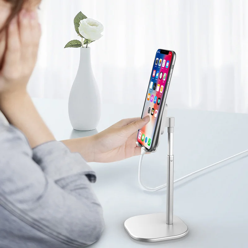 

Portable Telescopic Desk Desktop Phone Stand Holder for Cell Phone Tablet Home LHB99