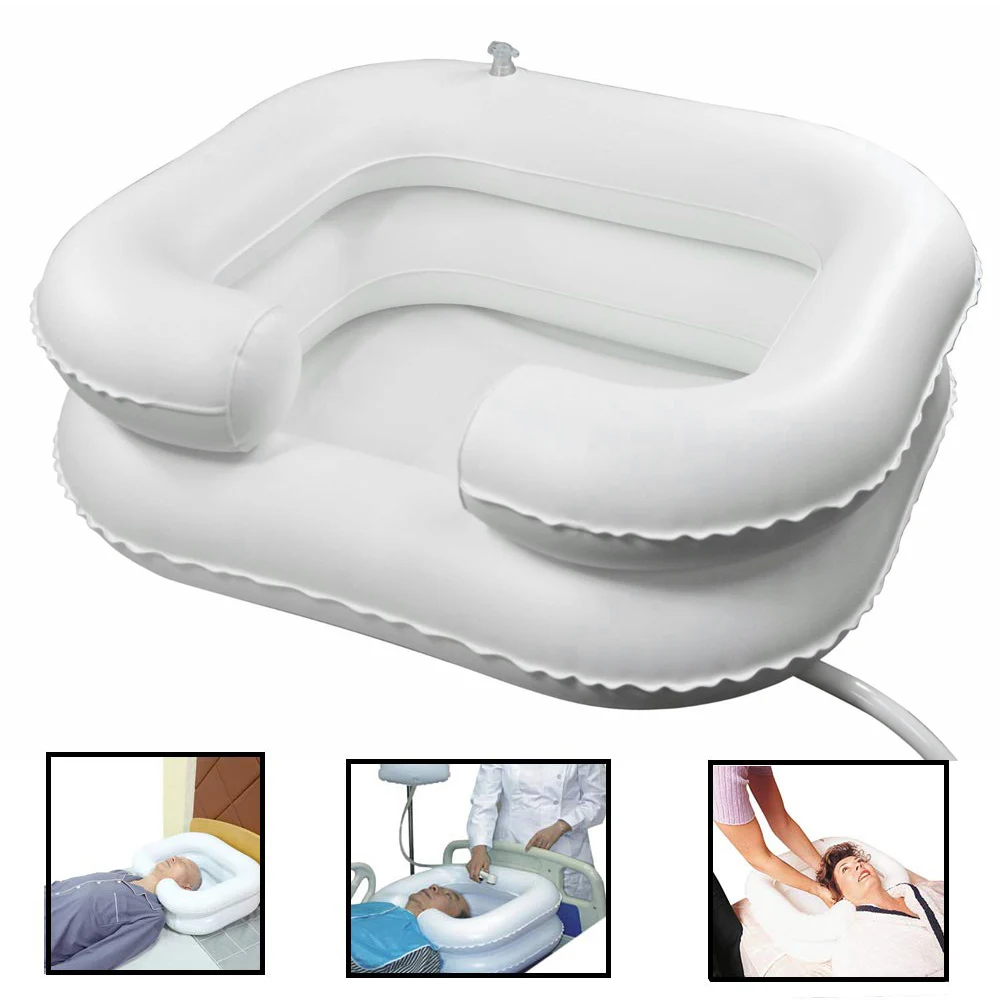 

Newly PVC Inflatable Portable Shampoo Basin for Disabled Elderly Easy Safe Shampooing XSD88