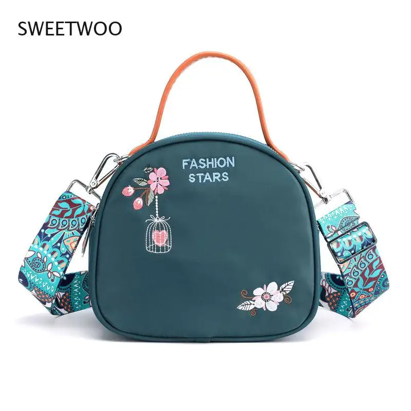 

New Nylon Women Shoulder Bags Ladies Designer Messenger Bags Fashion Print Female Crossbody Bags High Quality Girls Coin Purses
