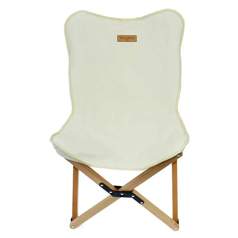 

Wooden Beach Chair, Butterfly Chair Compact Backpacking & Camping Folding Wood Outdoor Chair for Hiking BBQ Beach Traveling