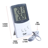 TA338 High-precision Electronic Thermometer with Probe Double Digital Display 667A