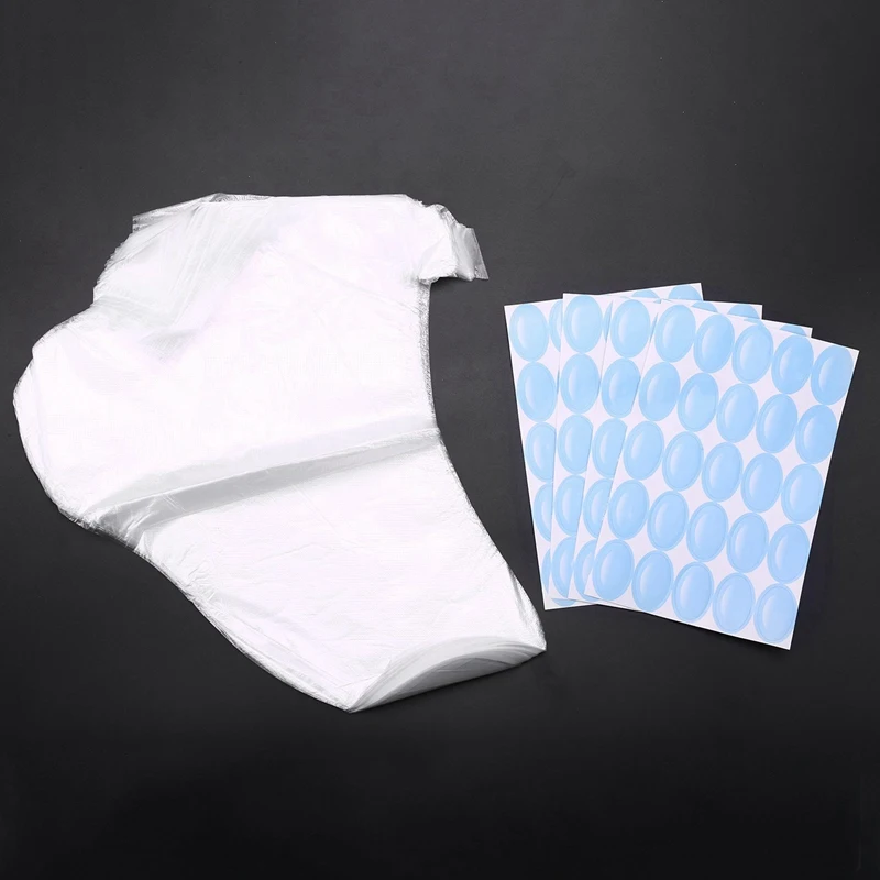 

200 Pcs Paraffin Wax Liners for Feet,Foot Bags for Paraffin & 20 Pcs 2 Ways Nail Art File Buffer Polishing Tools