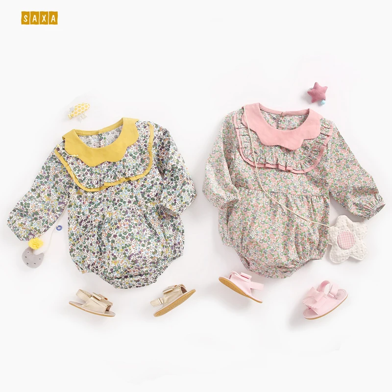 Женский осенне зимний комбинезон с длинным рукавом и лепестковым воротником| |