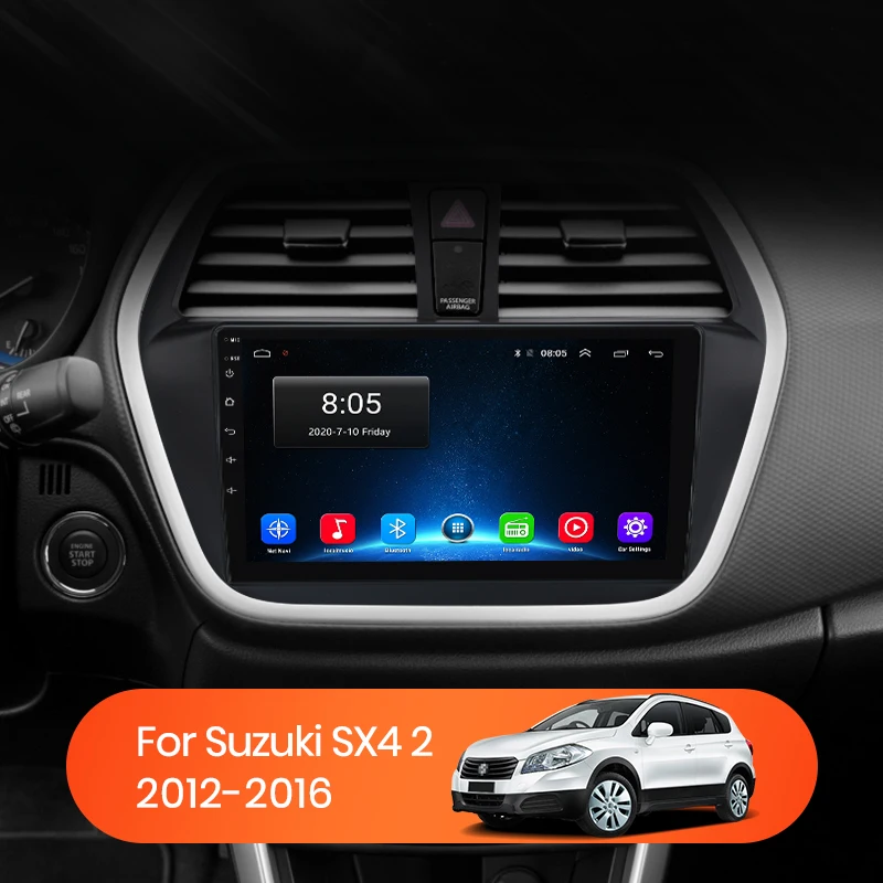 Автомагнитола AWESAFE PX9 для Suzuki SX4 S Cross 2012-2016 мультимедийный видеоплеер с GPS 2din Android 10 0