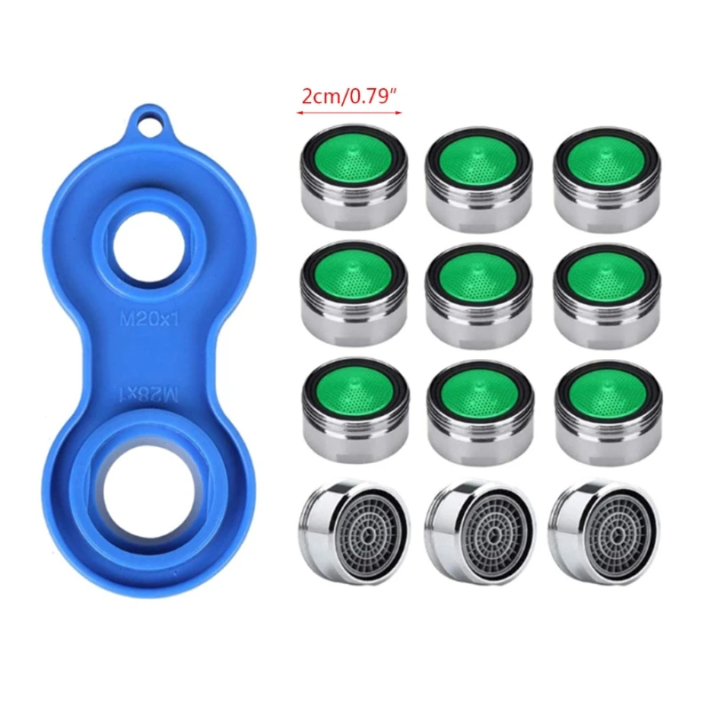 

2021 New 1Set Water Saving Faucet Aerator Wrench Jet Regulator Filter Spare Part for Bath