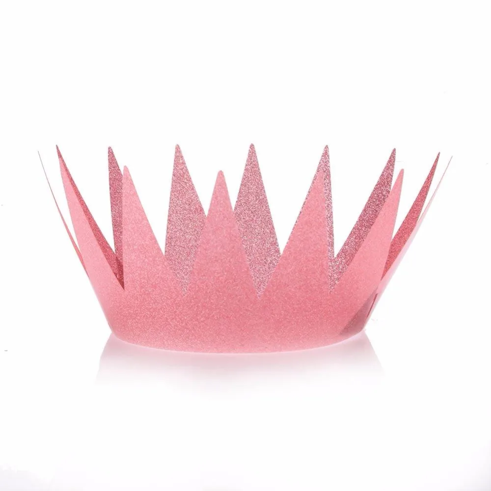 

6Pcs Crown Caps Hats Birthday Celebration Adults Decoration Prince Princess Party Supplies Accessories Birthday Props