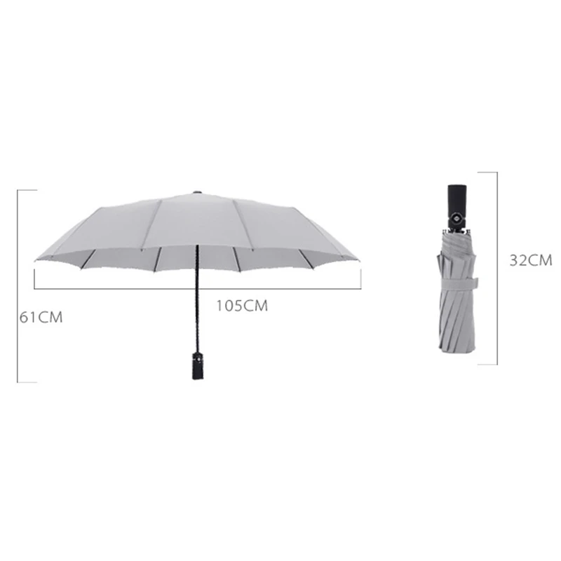 Ветростойкий складной автоматический зонт дождь для женщин авто Роскошные
