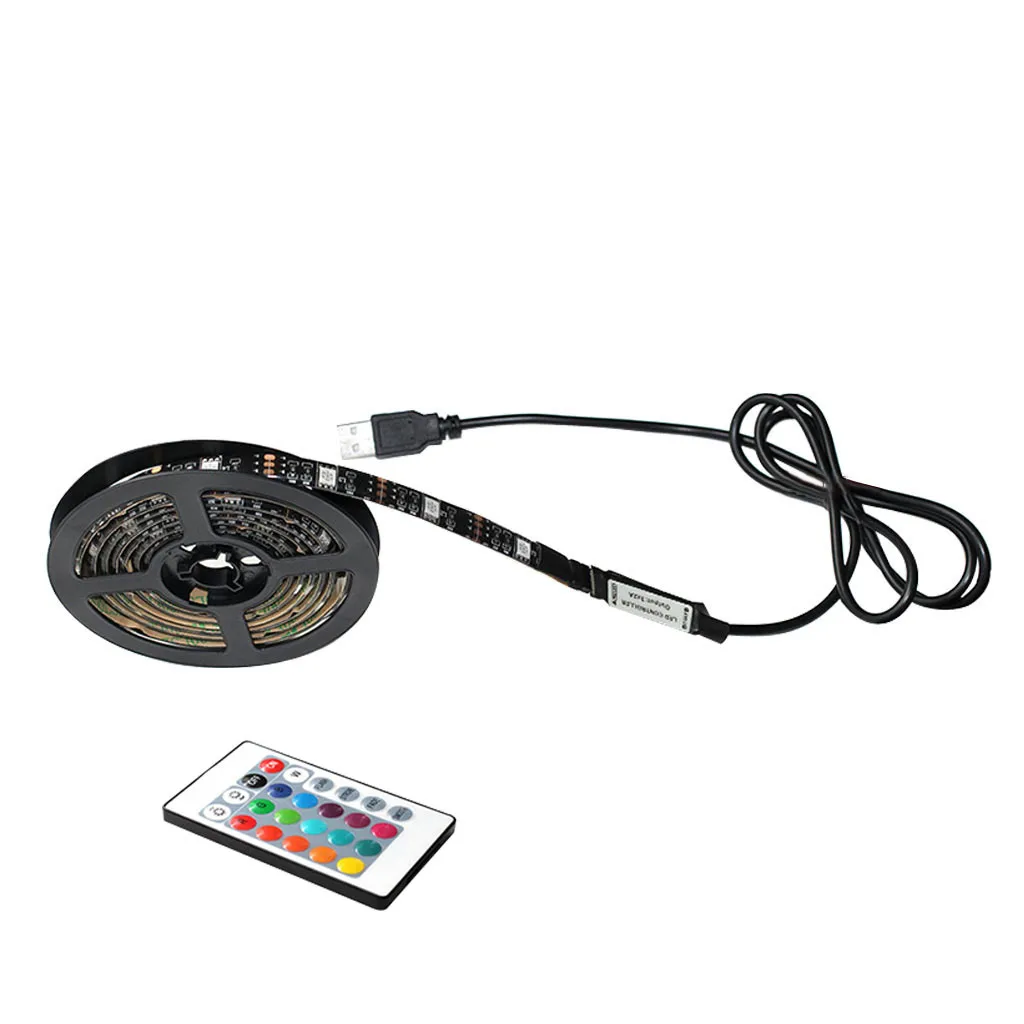 Задний светильник для комнаты Светодиодная лента USB 5050 RGB наклонный Гибкая лампа