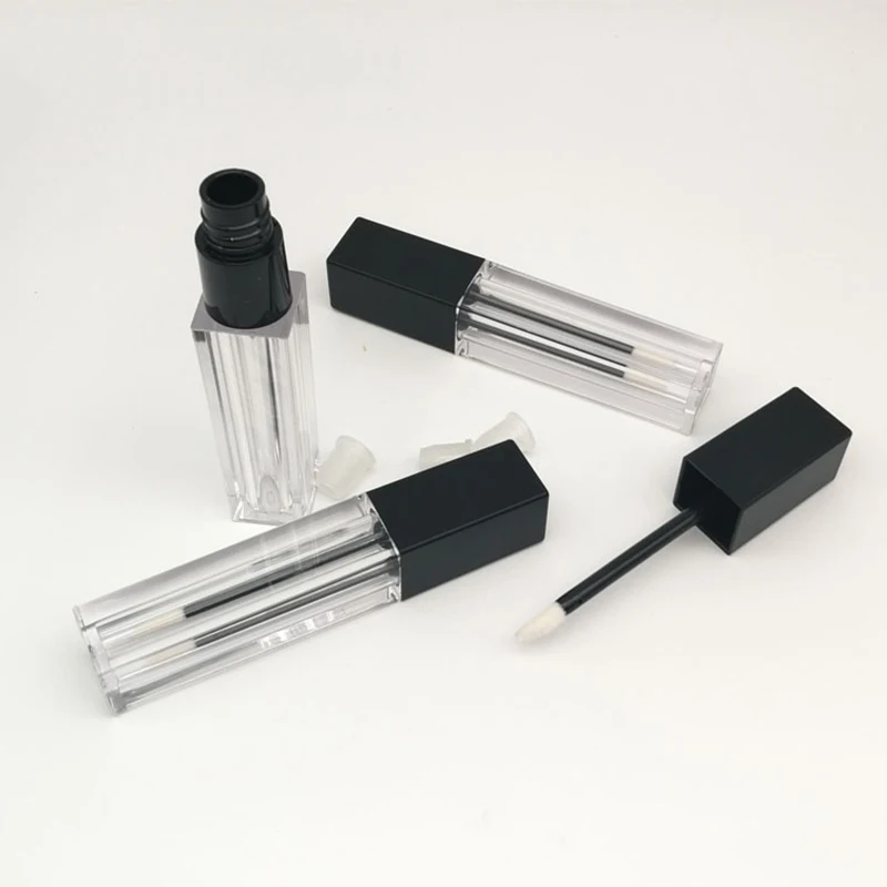 Квадратный Прозрачный 6 мл пустой блеск для губ лампа подводка глаз ресниц