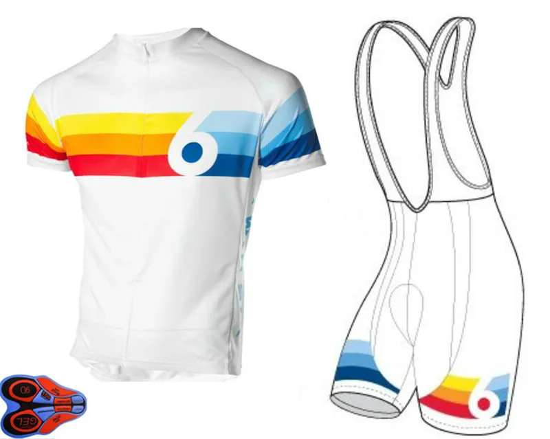 

Pro Team Twin Six Race Cycling Jersey 6 Ropa Ciclismo Quick-Dry Sports Jersey Cycling Clothing bicycle Bib Shorts 9D Gel pad