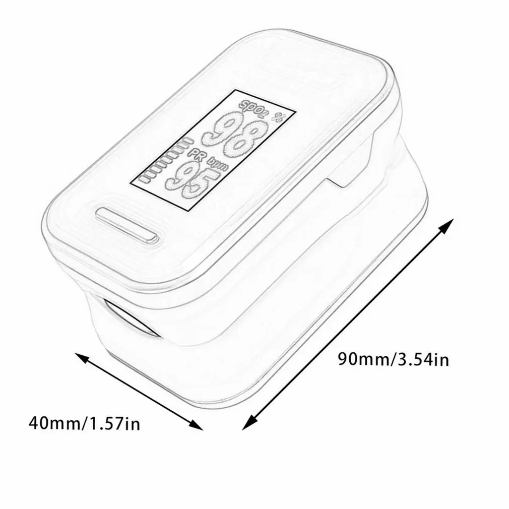 Пульсоксиметр на кончик пальца для домашнего использования цифровой