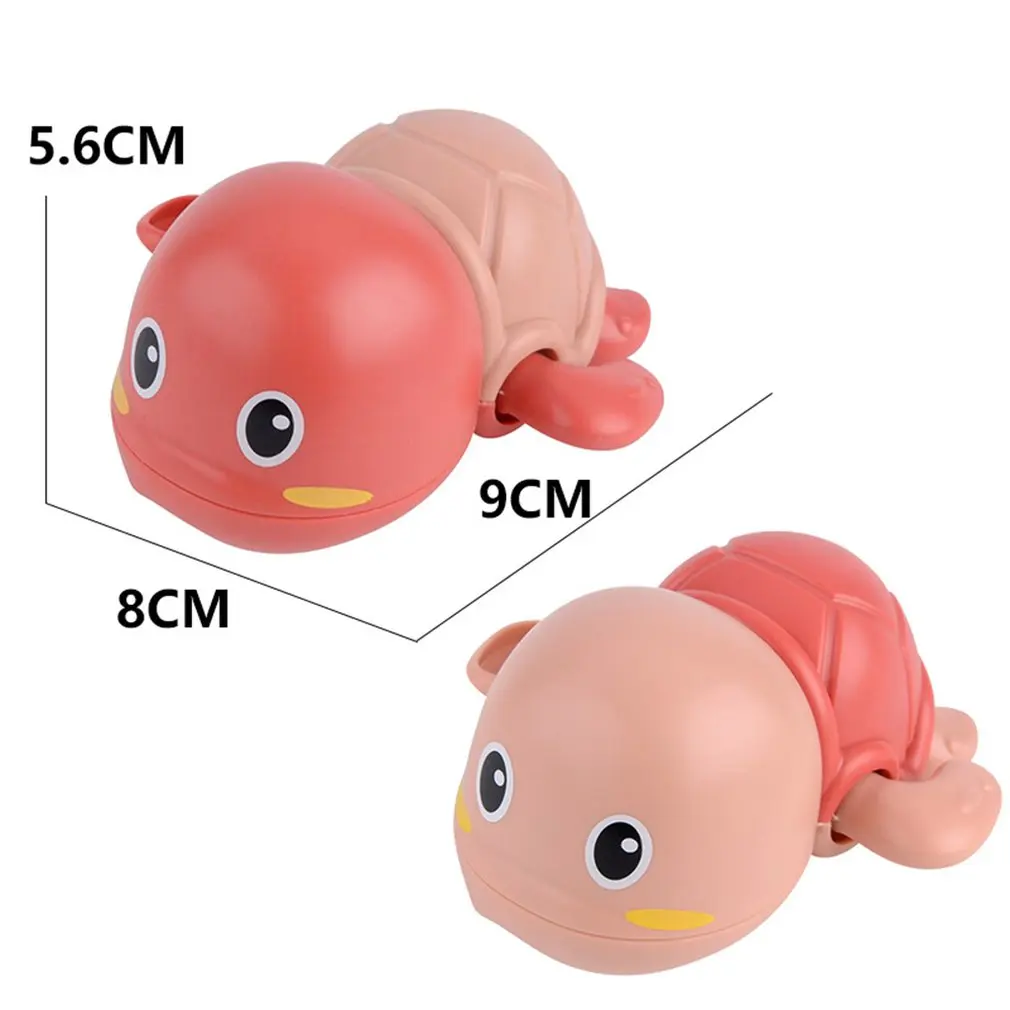 

New 1 Pcs Children'S Summer Bathroom Bath Turtle Toy On The Chain Swimming Whale Swimming Duckling Bath Toys