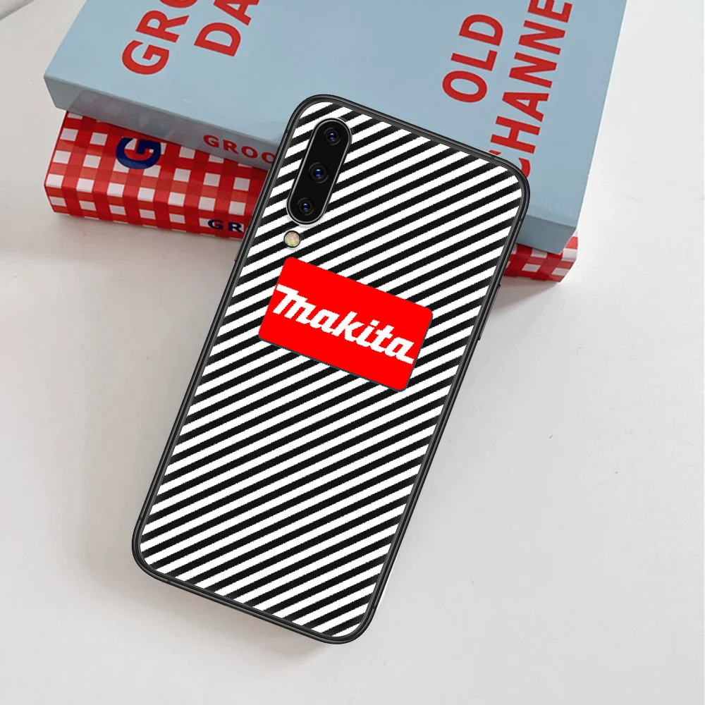

Makitas Brand Fashion Phone Case For Samsung Galaxy Note S 8 9 10 20 Plus E Lite Uitra black Coque Luxury Funda Trend Back 3D