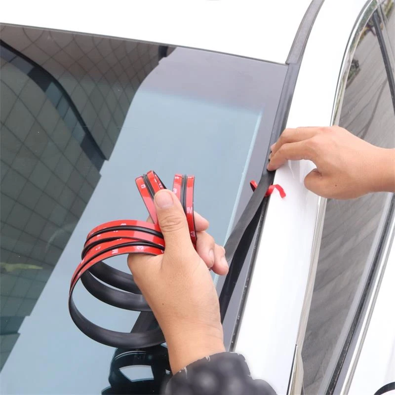 

Car Roof Protector Seal Noise Insulation Car Door Weatherstrip Front Rear Windshield Edge Sealing Strips Sticker Car Accessories