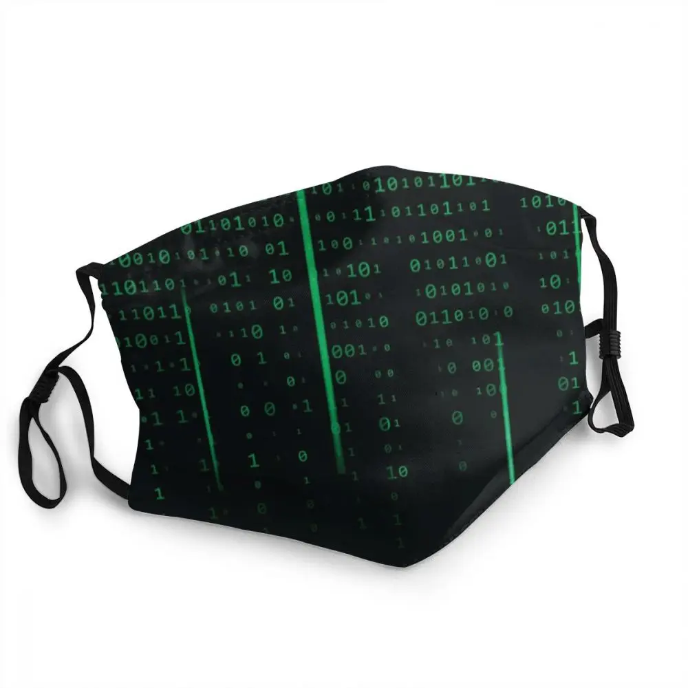 

The Matrix Adult Kids Washable Mask for Face Coding Program Programmer Anti Dust Protection Cover Respirator Mouth Muffle