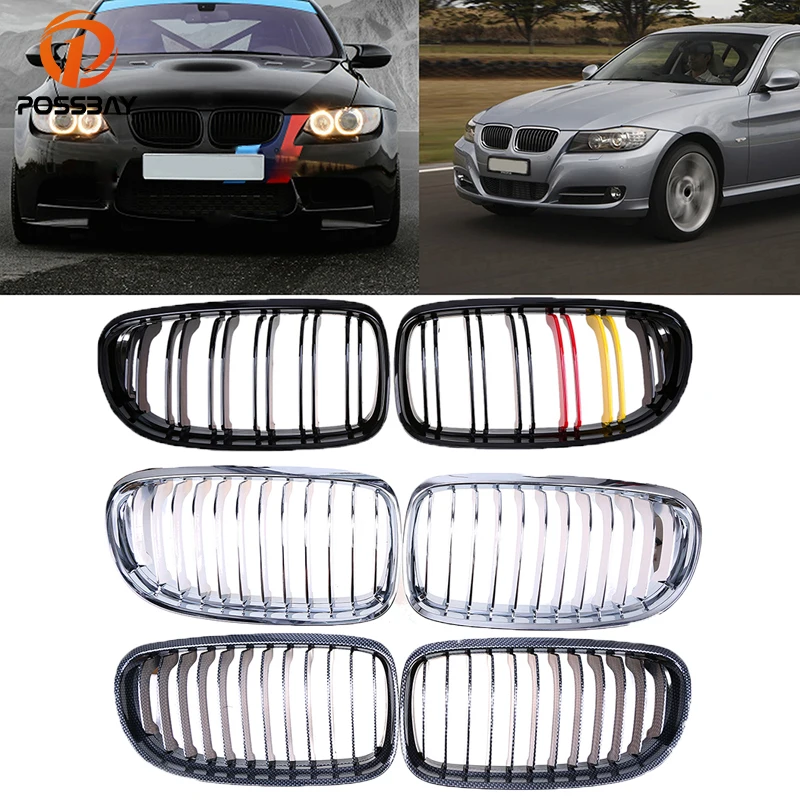 Автомобильный передний центральный колпак решетка posbay для BMW 3 Series E91