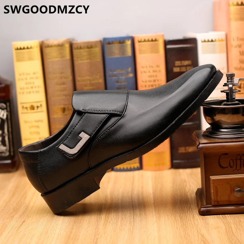 Коричневая обувь Мужская классическая официальная кожаные итальянские