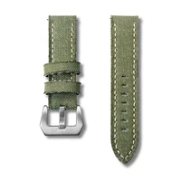 hemsut canvas watch bands quick release premium denim green two pieces watch straps matt steel buckle 20mm 22mm 24mm