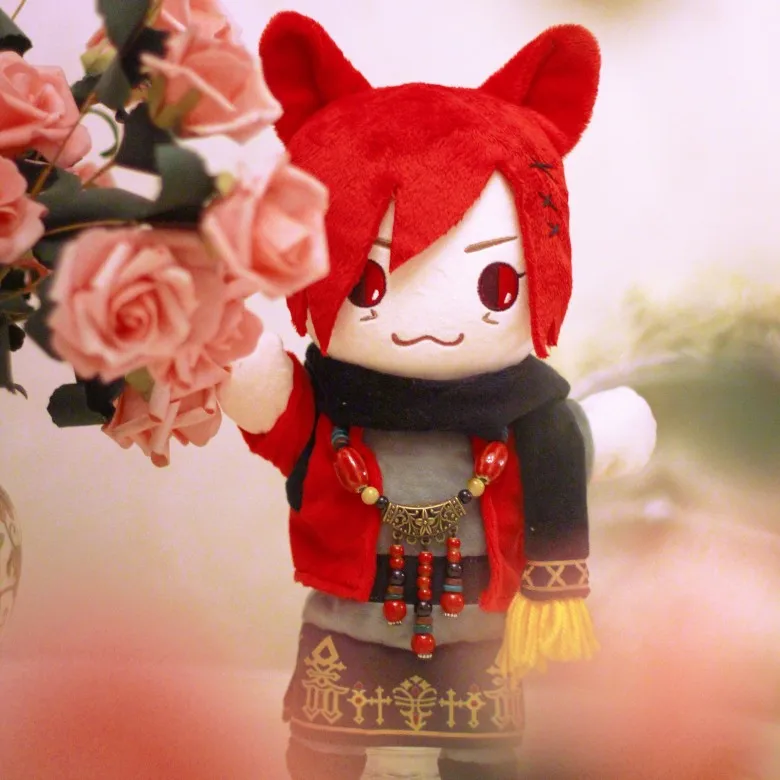 

Anime Final Fantasy FF14 G'raha Tia Cute Pretend Telling Story Plush Doll Hand Puppet Perform Props Toys Kid Cosplay Xmas Gift