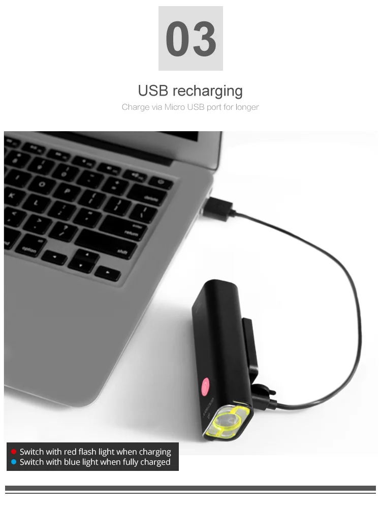 GACIRON 400/600/800/1000/1600/1800 Люмен USB Перезаряжаемые велосипед светодиодный головной светильник велосипед передний Фонарь велосипедный светодиодный Водонепроницаемый светильник