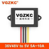 vgzkc 36v48v to 5v 5a 8a 10a dc power converter 20 60v to 5v car power buck module waterproof