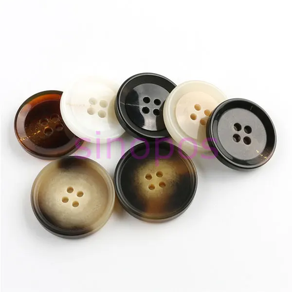 Круглые пуговицы из смолы с 4 отверстиями 15-28 мм 20 шт. декоративные для
