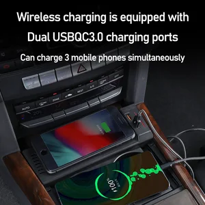 15w car qi wireless mobile phone charger cigarette lighter for benz w212 e class e260 e300 2012 2013 2014 2015 auto parts free global shipping