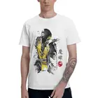 Модная футболка с принтом Mortal Kombat Games Мужская хлопковая футболка Harajuku футболка с коротким рукавом Sub Zero Scorpion крутая футболка