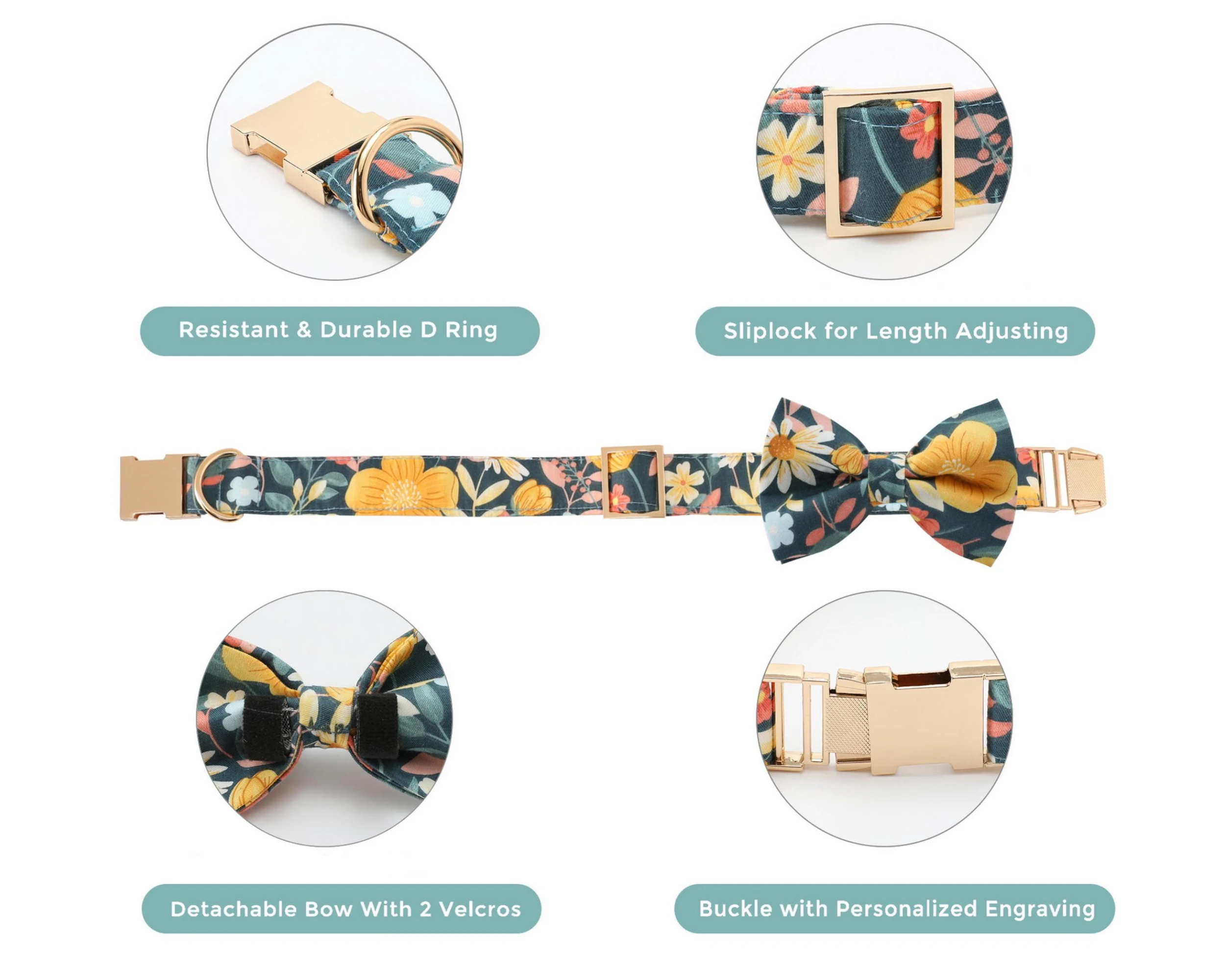 Индивидуальный собачий ошейник и поводок индивидуальный галстук-бабочка