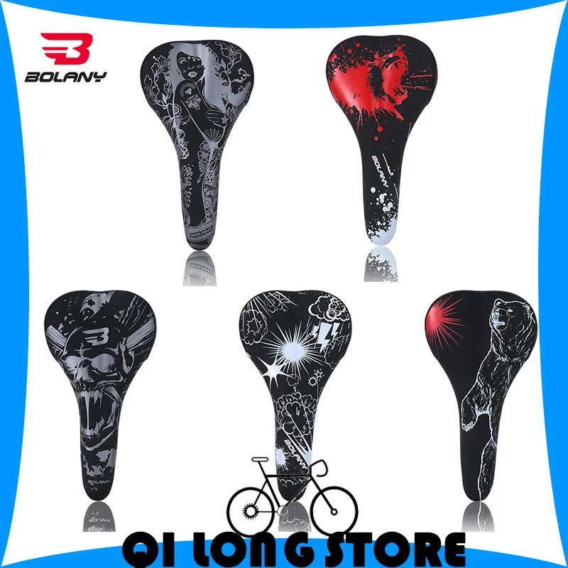 

Bolany bicycle seat cushion mountain bike saddle thickened shock absorption, comfortable and soft riding accessories