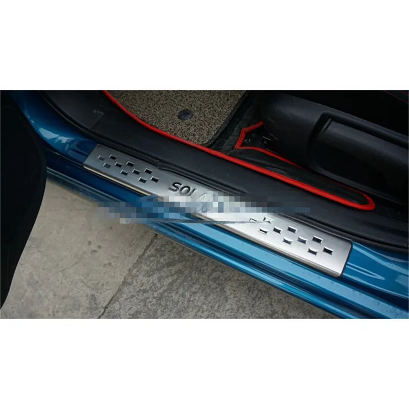 Накладка на порог/порог из нержавеющей стали для Hyundai Solaris Verna i25 Accent Grand Avega 2011 2012 2013