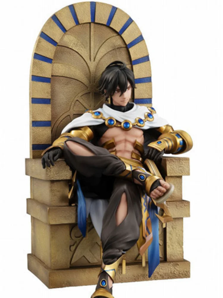 Japan Anime Fate Prototype FGO fate Grand Order Ramesses II Ozymandias Sitting Statue PVC Action Figure Model Toys Doll lelakaya | Игрушки и