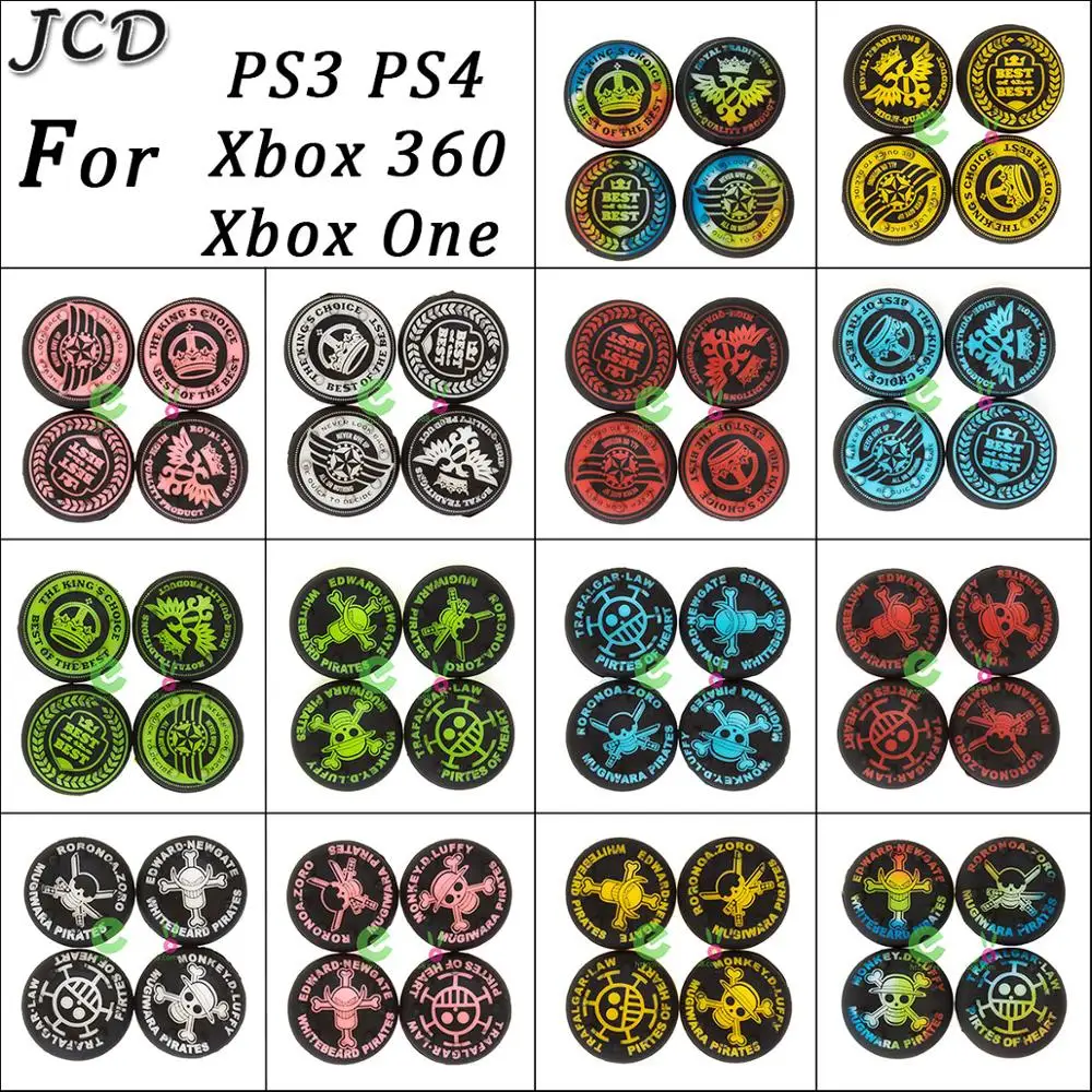 

JCD 4PCS Gamepad Thumb Stick Grip Cap Joystick Cover For Sony PS3 PS4 Playstation Dualshock 3/4 Xbox One 360 Controller Case