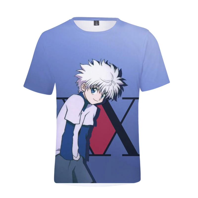 

Hunter X Hunter T-shirt Men Women's Fun Cartoon Print 3d Top Tee Japanese Anime Hisoka Morow Short Sleeve T-shirt Harajuku Tees