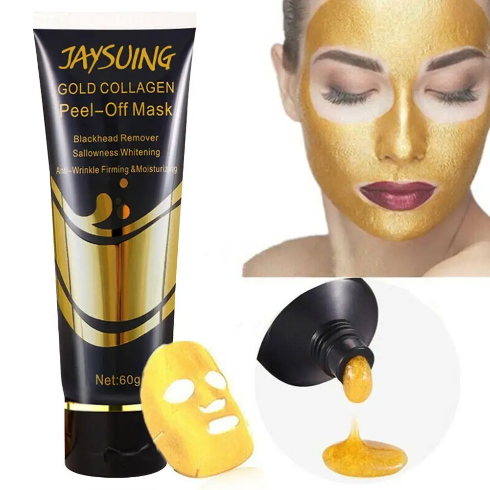 Hot Sell Gold Mask Collagen Face Anti Aging Whitening Wrinkle Lifting Smooth Tear Peel Off Masks Skin Care New |