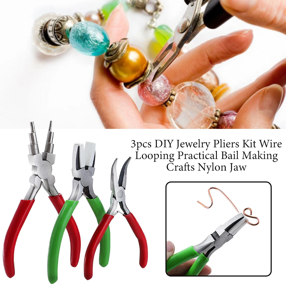 

3 шт проволочный циклическое воспроизведение 6 в 1 нейлон челюсти ручной инструмент с загнутыми губками сделай сам, практичное устройство дл...