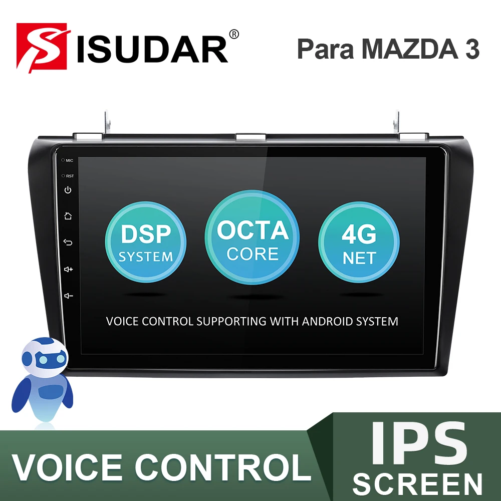 Автомобильный радиоприемник ISUDAR V57S Android для MAZDA 3 2004 2009 мультимедийный плеер GPS
