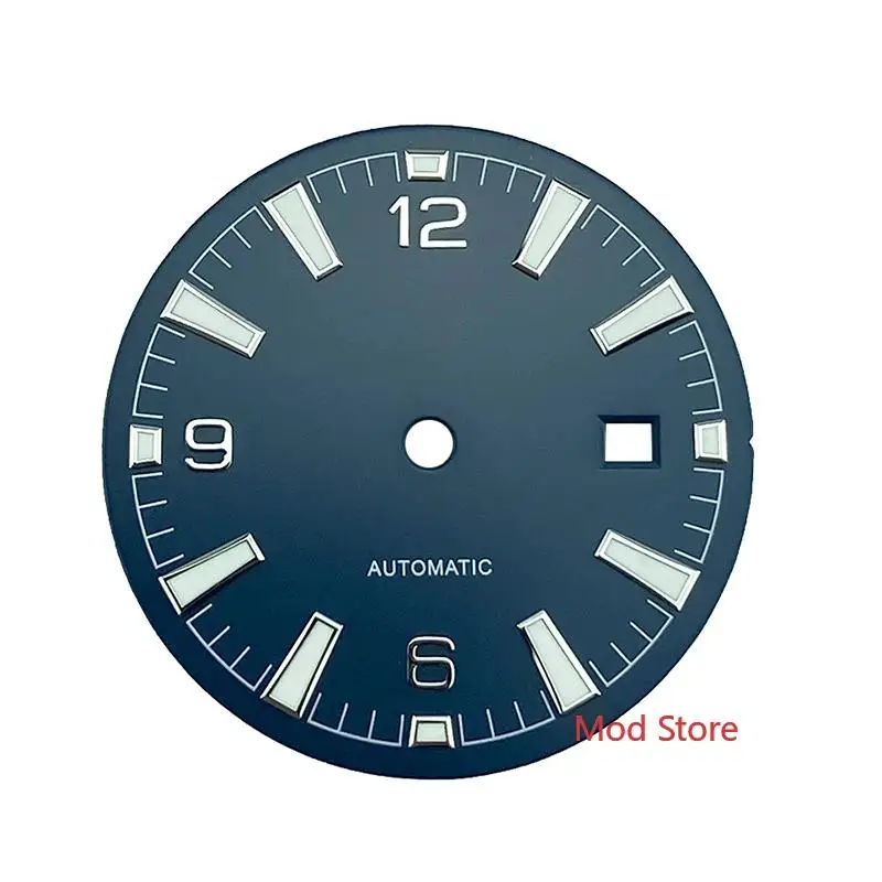 HOT 33mm New Nologo Black/Blue/Orange Sterile Watch Dial Fit ETA2824 Miyota8215 DG2813 Movement Sea Master Style Mens Watch