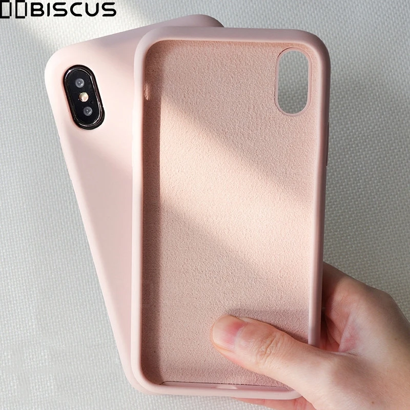 Чехлы для iPhone 12 Mini 11 Pro XS Max Оригинальный жидкий силиконовый чехол однотонный