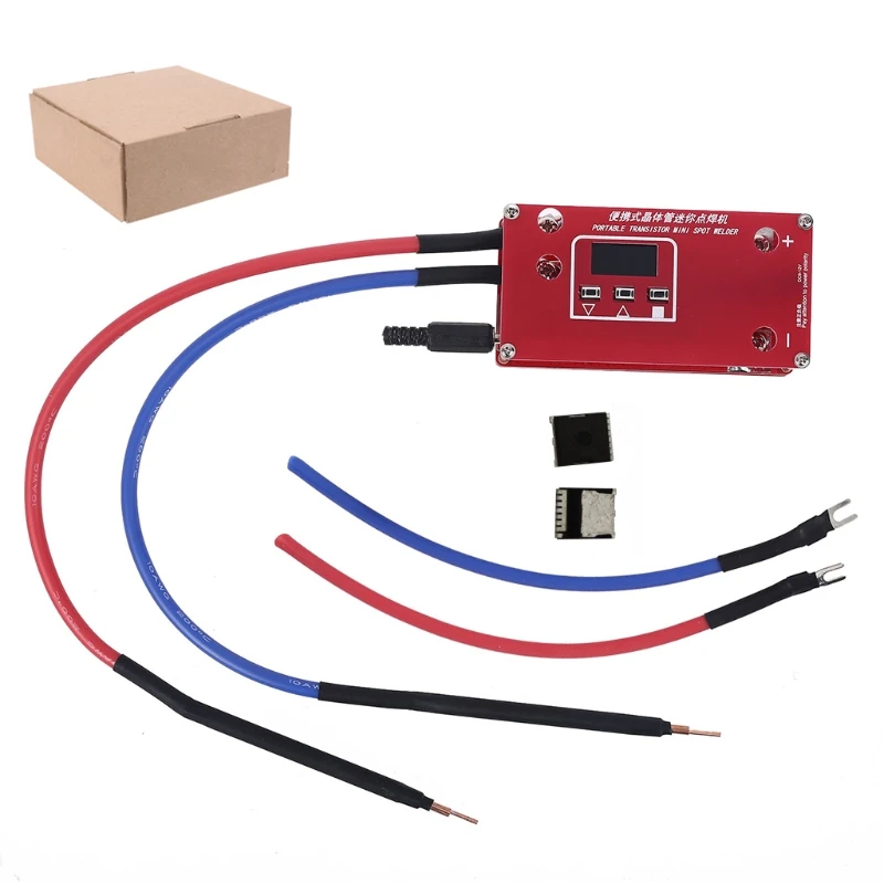 

Portable Transistor DIY Mini LCD Display Spot Welding Machine with 2 Mos Tubes K3KD