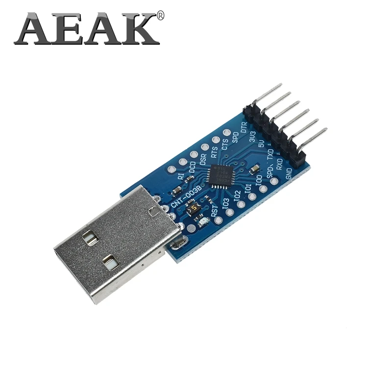 Серийный преобразователь AEAK CP2104 USB 2 0 в ttl UART 6PIN STC PRGMR замена CP2102 на кабели
