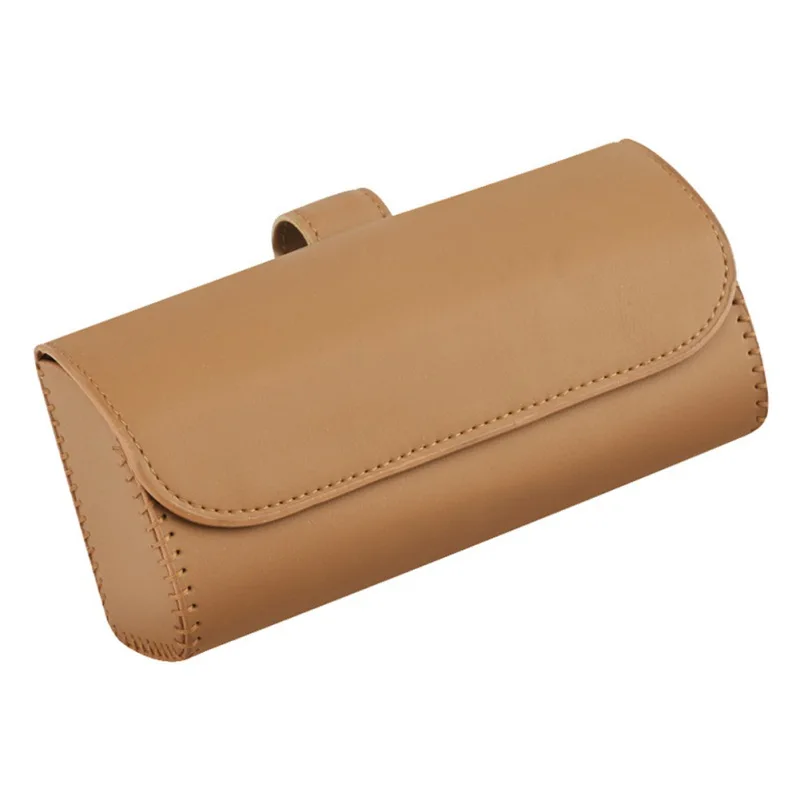 

Car Leather Glasses Box Sun Visor Inside Car Sunglasses Storage Bill Card Clip Car Glasses Box Glasses Storage Box