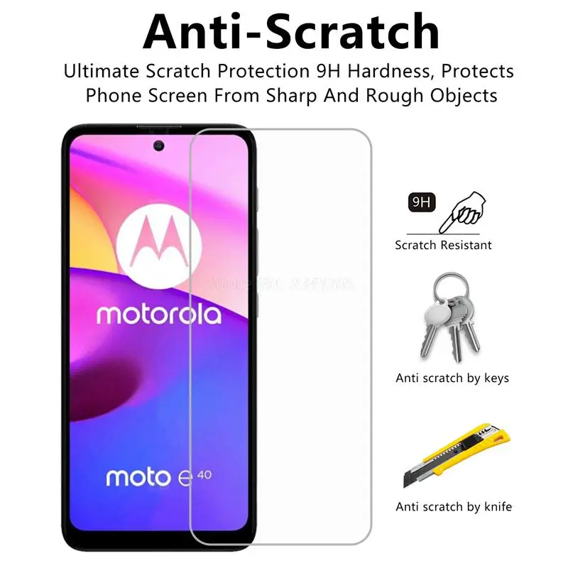 2 1pc protective glass for motorola moto e40 screen protector phone film for moto e40 e20 e6i e7i power xt2097 14 tempered glass free global shipping